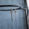 Fork Tine & Small Hex Nut Earrings