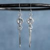 Fork Tine & Small Hex Nut Earrings