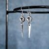 Fork Tine & Medium Hex Nut Earrings