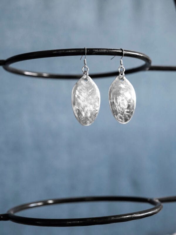 Scratched Spoon Head Earrings