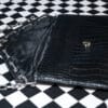 Faux Croc Clutch Bag