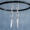 Fork Tine Hardware Chain Earrings