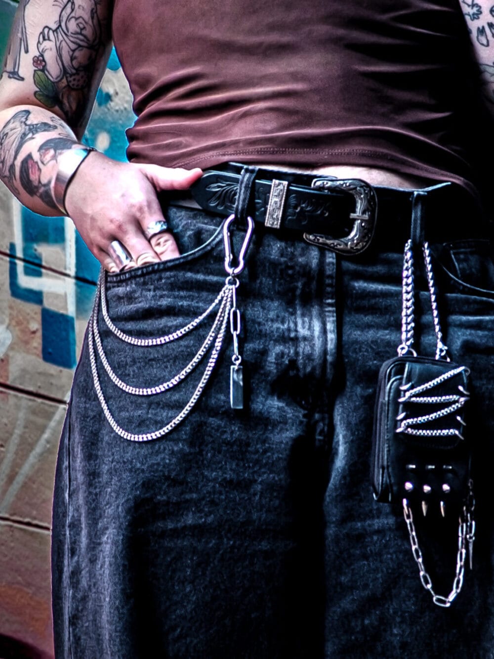 Denim Patch Bag