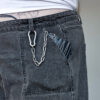 Fine Chain Leather Jean Bag