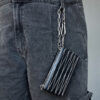 Fine Chain Leather Jean Bag