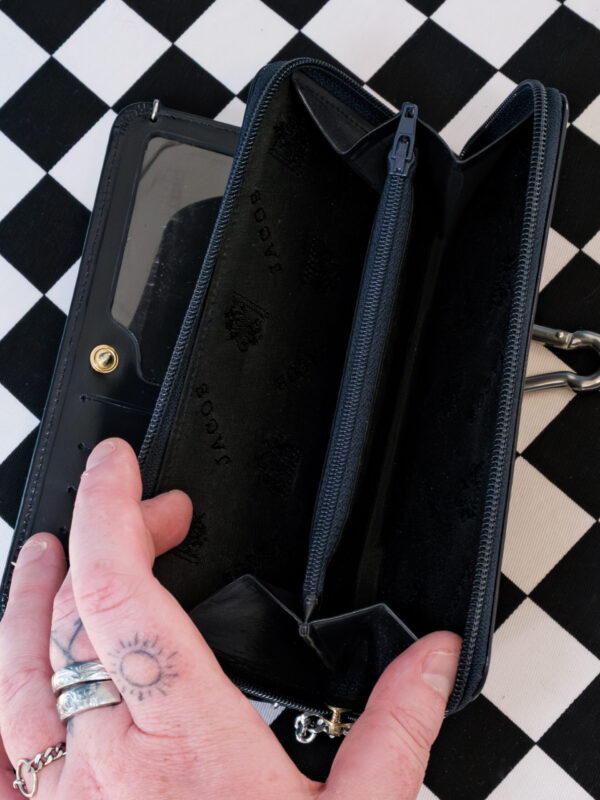 Fine Chain Leather Jean Bag