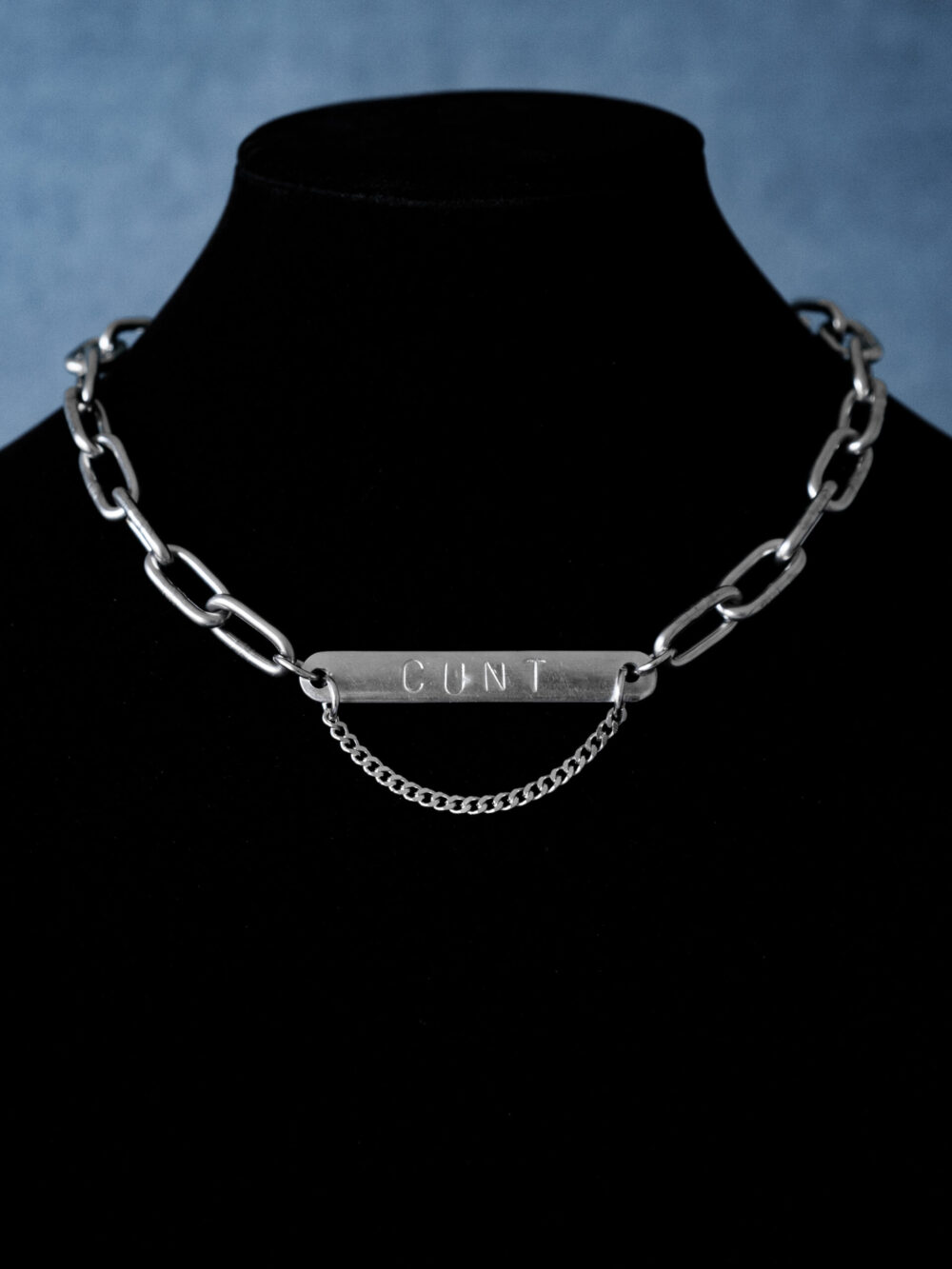 cxnt thick chain dangle chain Cxnt Punched Bar Neckwear Thick Chain