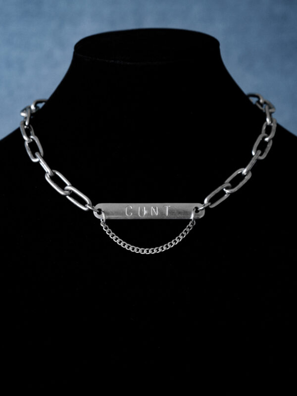 cxnt thick chain dangle chain Cxnt Punched Bar Neckwear Thick Chain