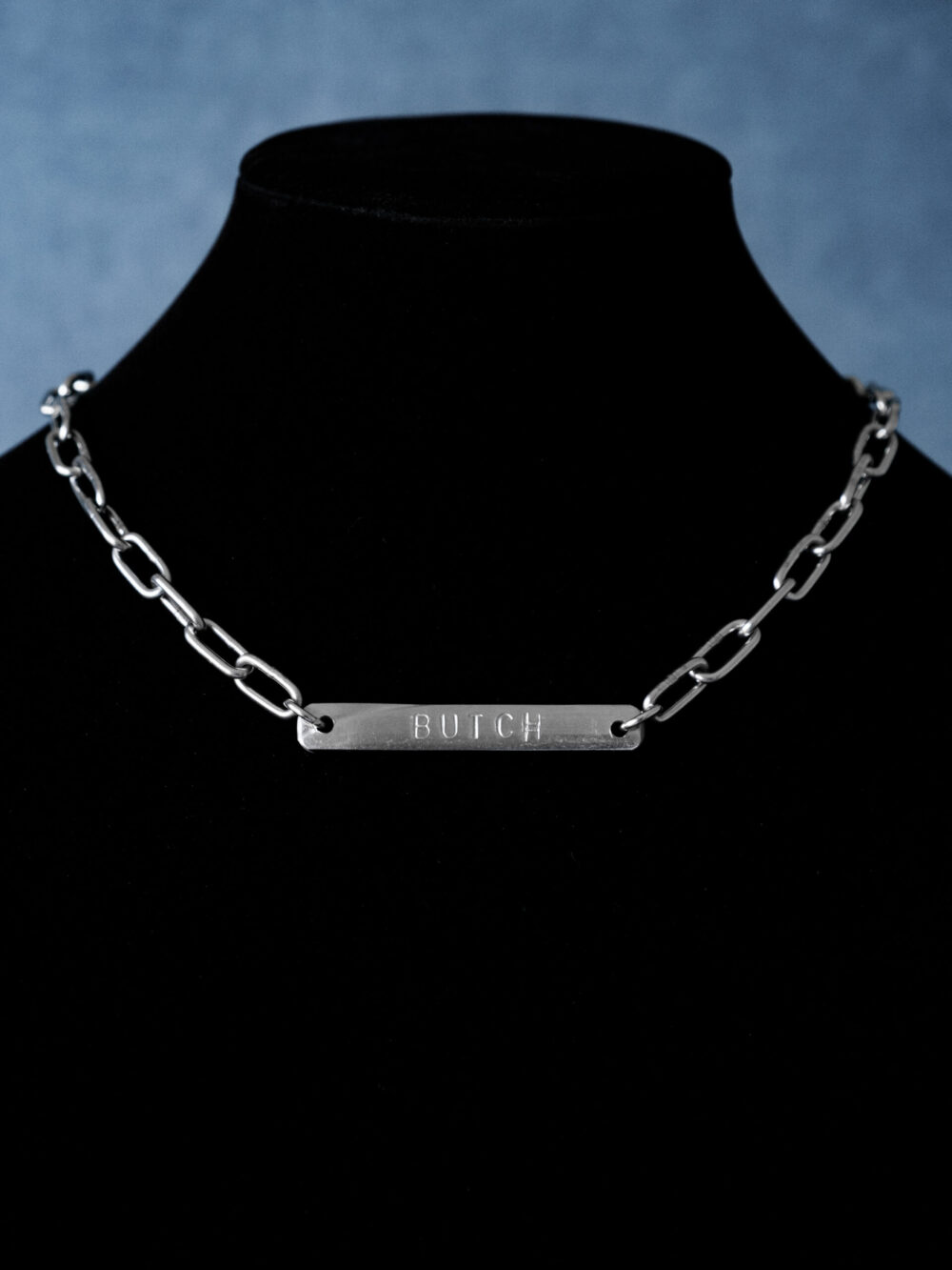 punched bars new-14 Butch Punched Bar Neckwear Hardware Chain