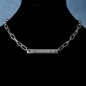 Butch Punched Bar Neckwear Hardware Chain