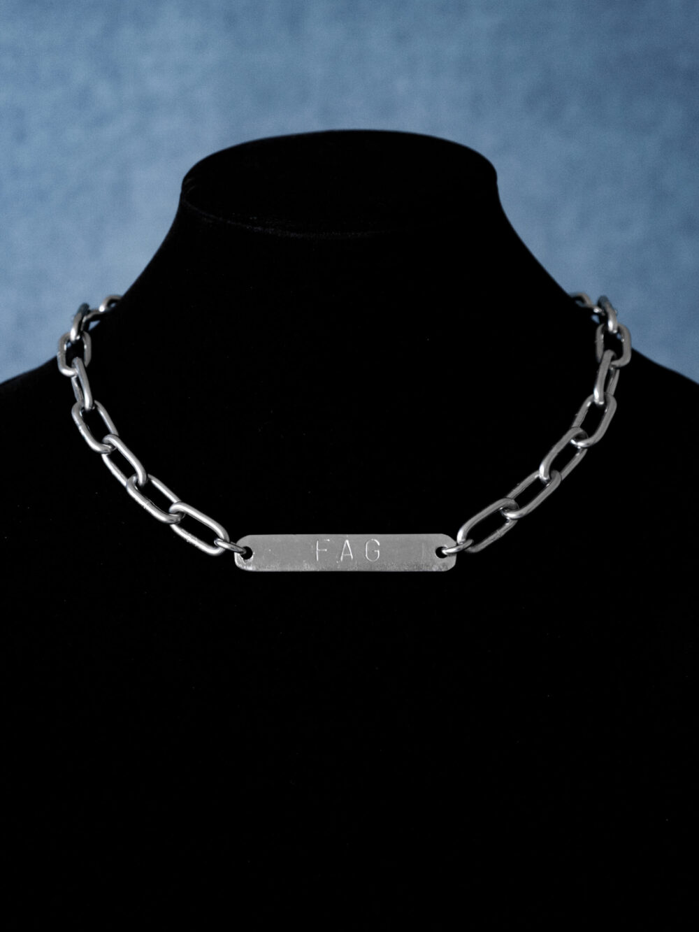 Fag Punched Bar Neckwear Thick Chain
