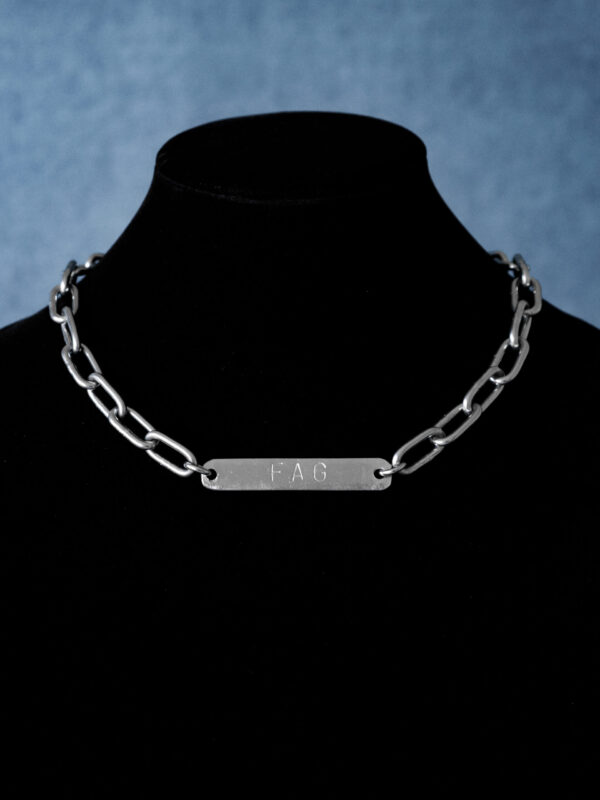 punched bars new-5 Fag Punched Bar Neckwear Thick Chain
