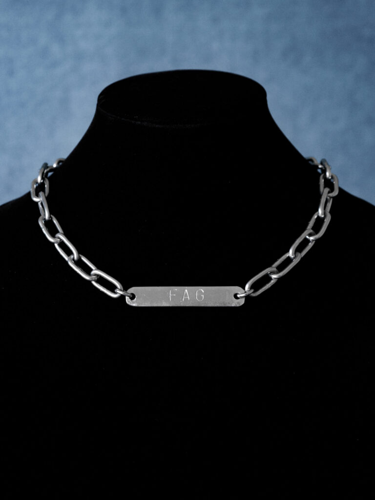 Fag Punched Bar Neckwear Thick Chain