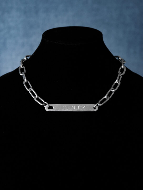 punched bars new Cxnty Punched Bar Neckwear Thick Chain