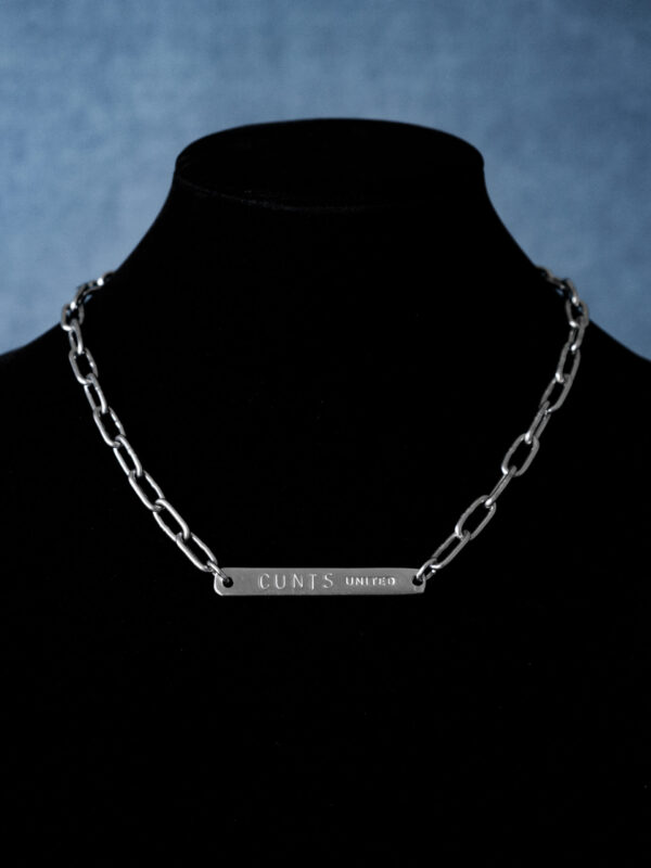 Cxnts United Punched Bar Neckwear Hardware Chain