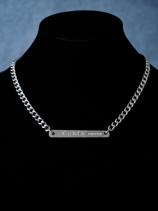 punched bars new-8 Cxnts United Punched Bar Neckwear Curb Chain